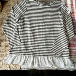LOFT, NWT, Size 16/18 plus sweater with ruffle